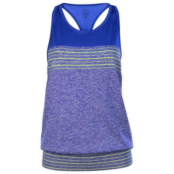 Nike Dri- Fit Knit Loose Womens Training Tank Top-Game Royal