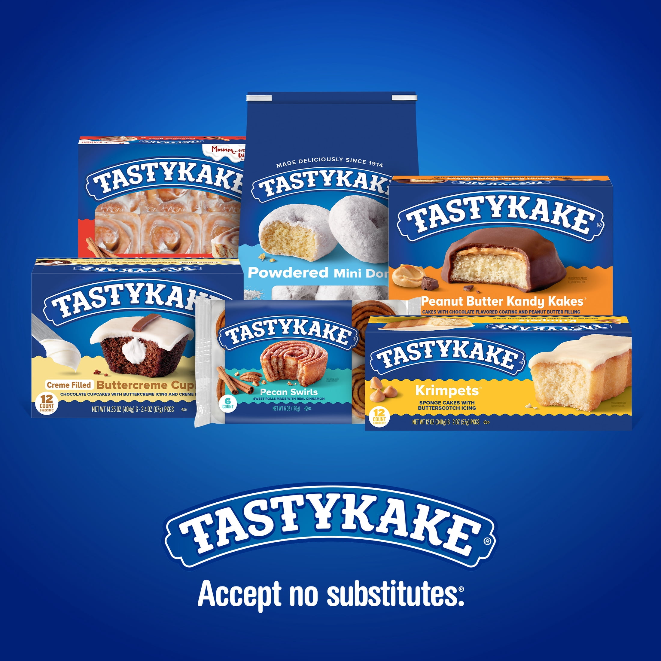 Tastykake Chocolate Juniors, 4 Count, Individually Wrapped Snack Cakes, Shelf-Stable