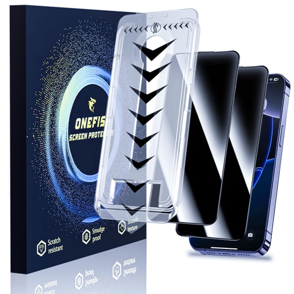 Protector de Pantalla OneFish para iPhone 15 Plus 6.7'' [Paquete de 2]