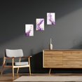 thumbnail image 4 of Hieng 3-Piece Abstract Marble Canvas Prints - Purple Wall Art for Bedroom & Bathroom Unframed, 4 of 6
