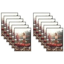 Americanflat Front Loading Picture Frame Set - 4x6 - Black - 12 Pack
