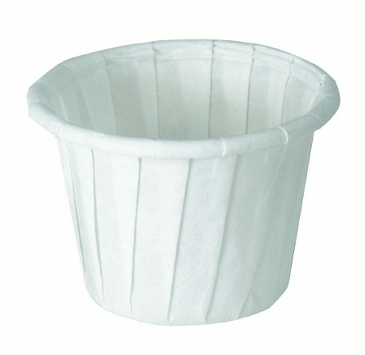 Solo Souffle Cup .75 oz, White, Paper, Disposable, Case of 5000