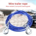 thumbnail image 2 of 4m/5m Heavy Duty Tow Cable Winch Strap Tow Rope Trailer Rope for Towing Car Load 3/5/7 Ton for Vehicle Recovery, 2 of 16