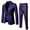 Purple, variant on Babysbule Mens Jackets Men's Suit Slim 2-Piece Suit Business Wedding Party Jacket Coat & Pants