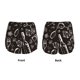 thumbnail image 3 of Balery Wine Seamless Pantalones cortos deportivos para mujer con forro y dos bolsillos, elásticos, para entrenamiento, gimnasio, yoga-X-Large, 3 of 7