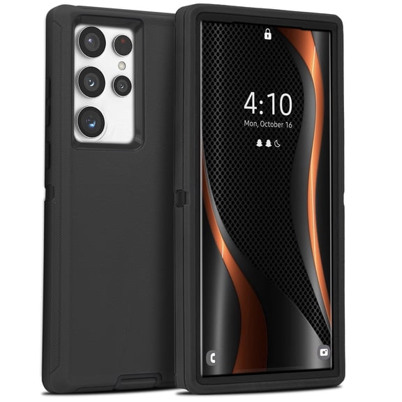 For Samsung Galaxy S23 Ultra Case Cover 3 in 1 Layers Rugged Heavy Duty Shockproof 6.8'' Black