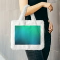 thumbnail image 6 of Yiaed Green Turquoise Teal Print Fluffy Shoulder Bag Plush Bags Women Ladies Tote Bag Fluffy White Furry Purse Handbag for Autumn and Winter, 6 of 7