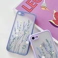 thumbnail image 5 of Compatible with iPhone 7/8/SE 2020 for Girl Woman, Floral Flower Pattern Slim Design, Protective Hard PC Back with Soft Shockproof TPU Bumper Phone Case for iPhone 7/8/SE 2020-Light Purple, 5 of 8