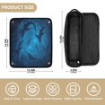 thumbnail image 4 of Hair Tool Organizer Bag with Heat Resistant Mat Removable Travel Storage Case for Hot Air Brushes Curling Irons Sharks Are Swimming, 4 of 8