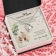thumbnail image 4 of To My Bonus Mom Necklace, Stepmom Birthday Gift, Step Mother Jewelry Gift, Mother's Day Gift For Stepmom - Bonus Mom Necklace - Forever Love Necklace - White Gold or Yellow Gold - Gift Box, 4 of 5