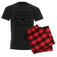 thumbnail image 6 of CafePress - Don't Make A Spectacle Of Your Men's Dark Pajamas - Men's Dark Loose Fit Cotton Pajama Set, 6 of 7