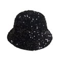 thumbnail image 5 of CoCopeaunts Colorful Sequins Bucket Hat Women Fisherman Hat Sequins Folded Windproof Panama Hats Mens Caps Sun Hat Leisure Sunshade Fishing, 5 of 6