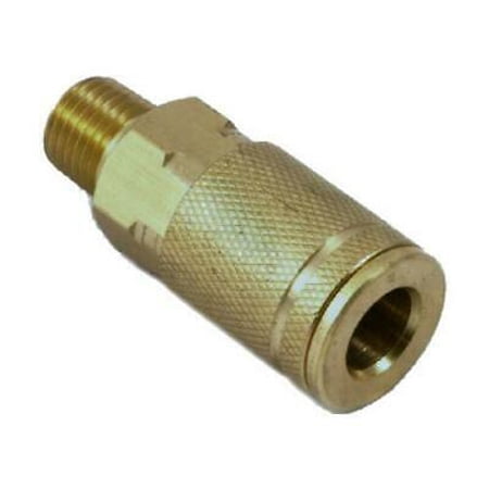 1PK Forney 75309 Tru-Flate Air Fitting Coupler, 1/4" x 1/4"