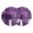 Purple, variant on Purple Abstract Round 15 Inch Placemats Set of 8, Modern Mottled Art Oil Painting HeatResistant Non Slip Place Mats for Dining Table, Wipeable Braided Kitchen Table Mats for Housewarming