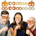 thumbnail image 3 of Big Dot of Happiness Pumpkin Patch Glasses and Masks - Paper Card Stock Fall, Halloween or Thanksgiving Party Photo Booth Props Kit - 10 Count, 3 of 8