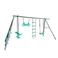 thumbnail image 7 of EastVita Metal Plastic Four Function Swingset with Face To Face Safe Swing Seat 550Lbs for Outdoor Playground for Age 3+, 7 of 7