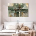 thumbnail image 2 of Elephant Stock Morning Fjord Rifle Green Wall Art - Horizontal Canvas Wall Art - Living Room Wall Decor - Abstract Canvas - Green And Gray Decor By Silvia Vassileva - 45" x 30", 2 of 8