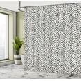 thumbnail image 4 of Ambesonne Greek Shower Curtain, Antique Camo Design Print, 69"Wx75"L, Grey Teal, 4 of 4