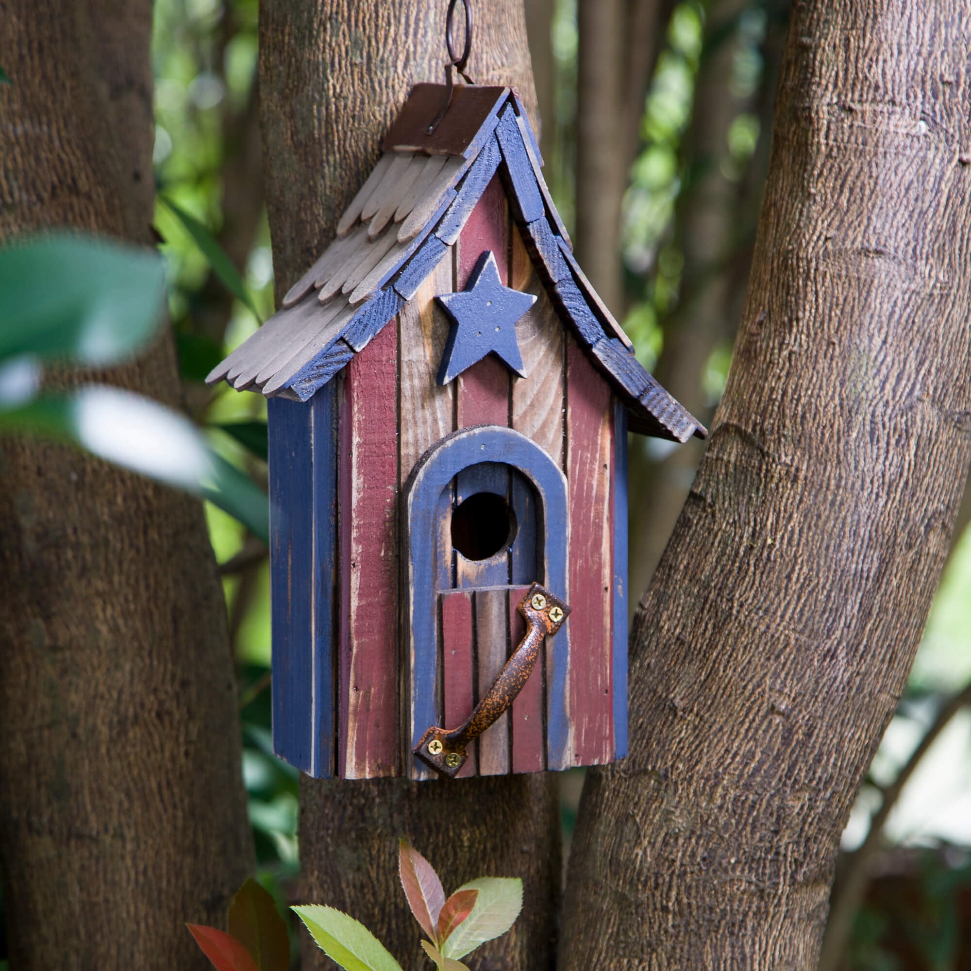 The Old Barn Bird House Solid Cedar Wood Unique Handmade in USA 