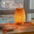 thumbnail image 2 of UEEYAC LED Desk Lamp Contemporary Reading Light Bamboo Wood Bedside Table Lamps, 2 of 16