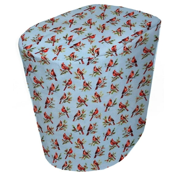 Cardinals Birds & Berries Food Processor Cover by Penny's Needful Things (Small, Blue)