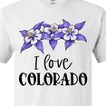 thumbnail image 4 of Inktastic I Love Colorado Columbine Flowers T-Shirt, 4 of 5