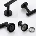 thumbnail image 5 of Bathroom Towel Rack, Wall Mounted Towel Rack 40cm, Stainless Steel SUS304, Matte Black Towel Rack - Black, 5 of 5