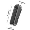 thumbnail image 3 of black 24 Year New Upgraded Bluetooth 5.3 Audio Adapter With Back Clip Aux In Car Bluetooth Receiver Transmitter And Communication Three In One, 3 of 9