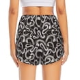 thumbnail image 4 of Haiem Hand Drawn Snake Women's 2 in 1 Running Shorts - Lightweight Athletic Workout Gym Yoga Breathable Sports Shorts Liner with Phone Pockets-Medium, 4 of 9