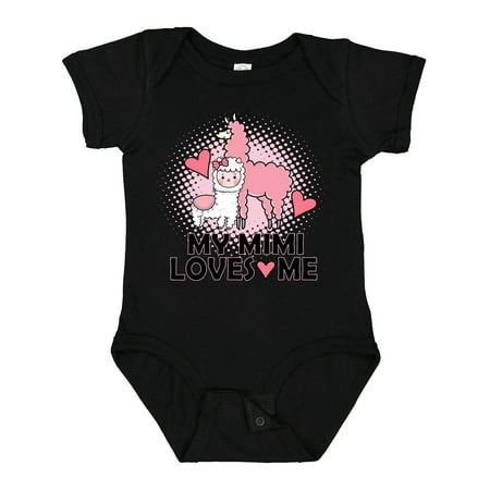 

Inktastic My Mimi Loves Me Llama Girls Baby Bodysuit