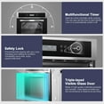 thumbnail image 6 of Sunmaki 24" Built-in Electric Single Wall Oven with 11 Functions and 8 Automatic Recipes, 6 of 7