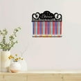 thumbnail image 6 of Gymnastics Medal Holder Display Dance Medal Hanger Rack Sports Metal Hanging Awards Iron Mount Decor with 20 Hooks for Wall Home Badge Race Running Gymnastics Swimming Black 15.7 x 5.7Inch, 6 of 7