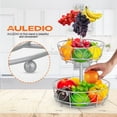 thumbnail image 5 of Auledio Fruit Basket for Kitchen Counter, Durable Fruit Bowl With Triple Banana Holder (Silver), 5 of 7