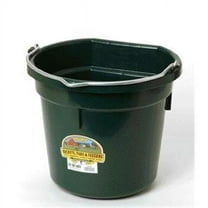 Miller Mfg Co Inc Flat Back Plastic Bucket- Green 20 Quart - P20FBGREEN