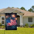 thumbnail image 2 of Amhnf American Flag With Fireworks Garden Flag For Home Outdoor Garden Yard Decor 12x18 inch, 2 of 5