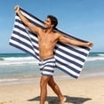 thumbnail image 5 of SUYOLL Striped Beach Towel Soft Fabric Sand Proof Absorbent Quick Drying Lightweight Towel For Beach Travel Swimming Pool Outdoor Activities And Daily Use, 5 of 5