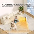thumbnail image 2 of INITIO Indoor Space Heaters, 1500W Fast Heating Portable Heaters with Remote&APP Contorl, PTC Ceramic Heater for Bedroom, 12H Timer, Overheat Protection for Home Office, White, 2 of 8