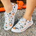 thumbnail image 2 of YLYL Halloween Sneakers for Women 2025 Fashion Pumpkin Skeleton Canvas Low Top Lace up Casual Walking Shoes, 2 of 9