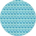 thumbnail image 1 of Ahgly Company Machine Washable Indoor Round Transitional Blue Area Rugs, 6' Round, 1 of 7