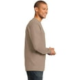thumbnail image 3 of Port & Company Long Sleeve Essential T-Shirt. Sand. 4XL., 3 of 4