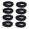 thumbnail image 6 of UPKOCH 8pcs Everyday Use Black Hair Ties For Women Girls Seamless Design, 6 of 8