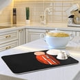 thumbnail image 6 of SKYSONIC Absorbent Dish Drying Mat Glass Kitchen Counter Mat Protector,Reversible,Medium 18 x 16 Inches, 6 of 7