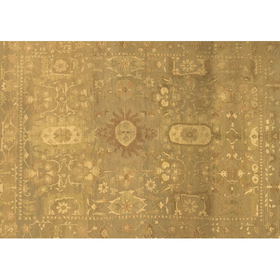 Ahgly Company Indoor Rectangle Abstract Brown Modern Area Rugs, 5' x 8'