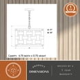 thumbnail image 6 of Norwood 1L Gray Industrial Woven Wood Drum Pendant Hanging Ceiling Light, 6 of 14