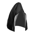 thumbnail image 1 of Patio al aire libre colgante ratán columpio silla asiento lluvia Negro 115x190x1cm Zulema Funda Sillas Huevo, 1 of 8