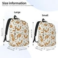 thumbnail image 4 of Easygd Squirrel And Leaves Canvas Backpack: Stylish, Lightweight, and Versatile with Large Capacity and Adjustable Straps –, 4 of 7