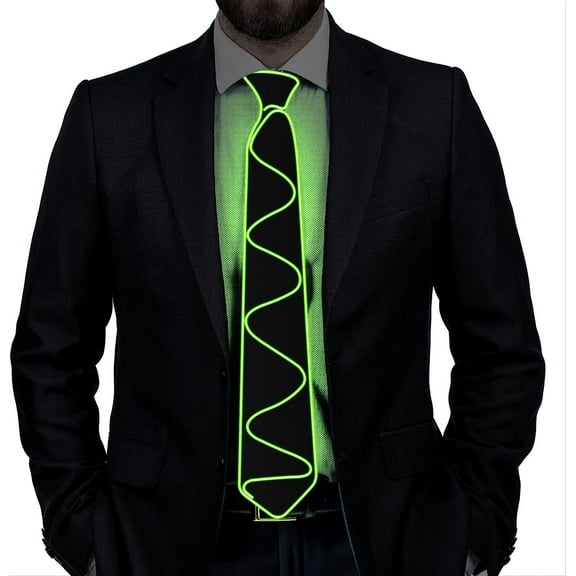 LINLIN LED Tie Light Tie Glow Light Tie Neon LED Ties LED Light Tie Cool Novelty Tie for Party