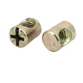 thumbnail image 3 of Uxcell 30Pcs Tuerca de Mueble de Barril Ranurada M6x13mm para Camas Sillas, 3 of 3