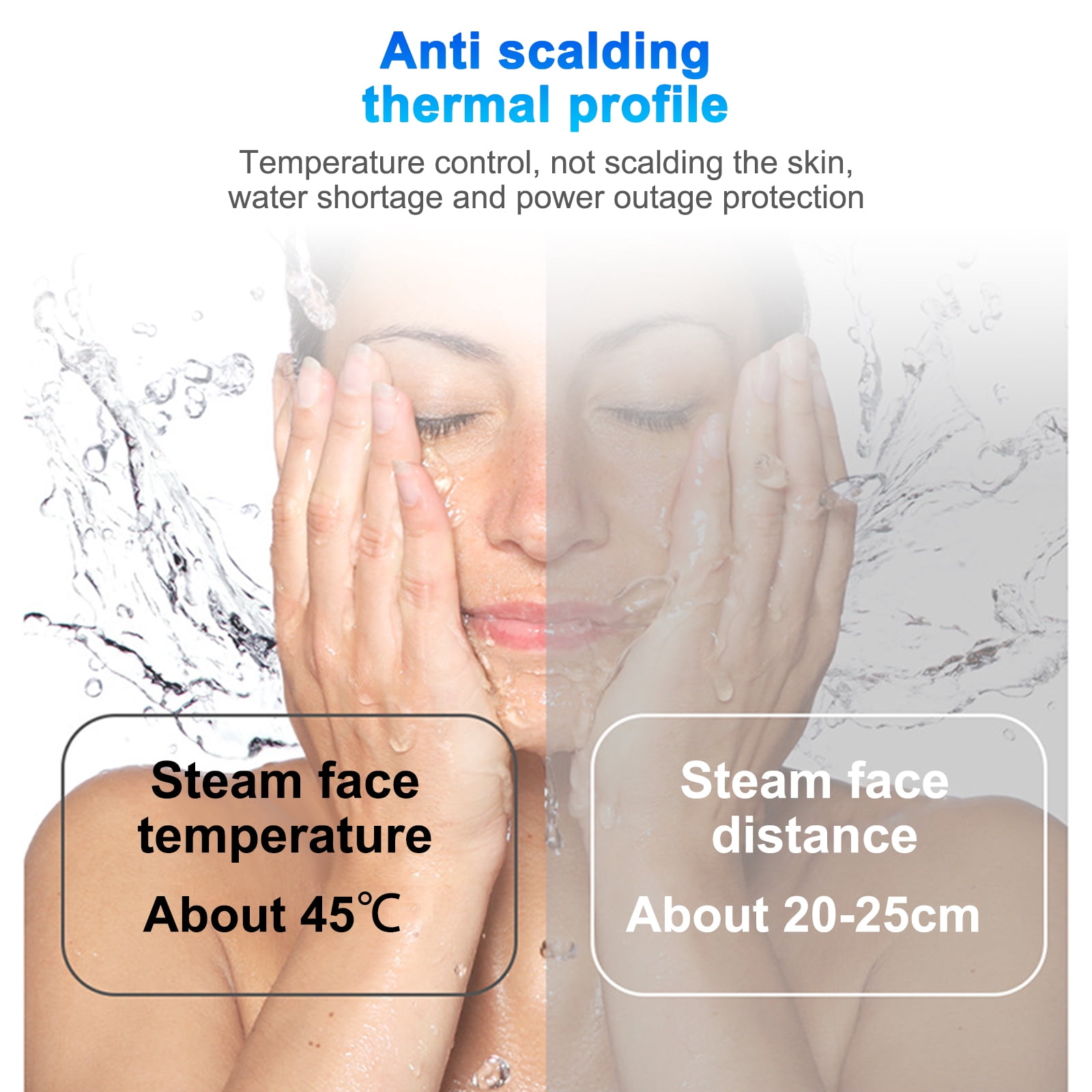 Yajisi Home Nano Heat Spray Facial Device Mini Face Steaming Machine Hydration (US Plug)