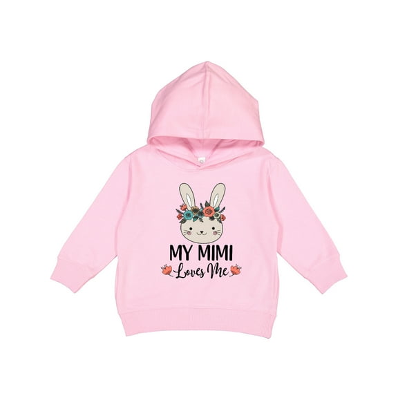 Inktastic My Mimi Loves Me Granddaughter Bunny Toddler Hoodie